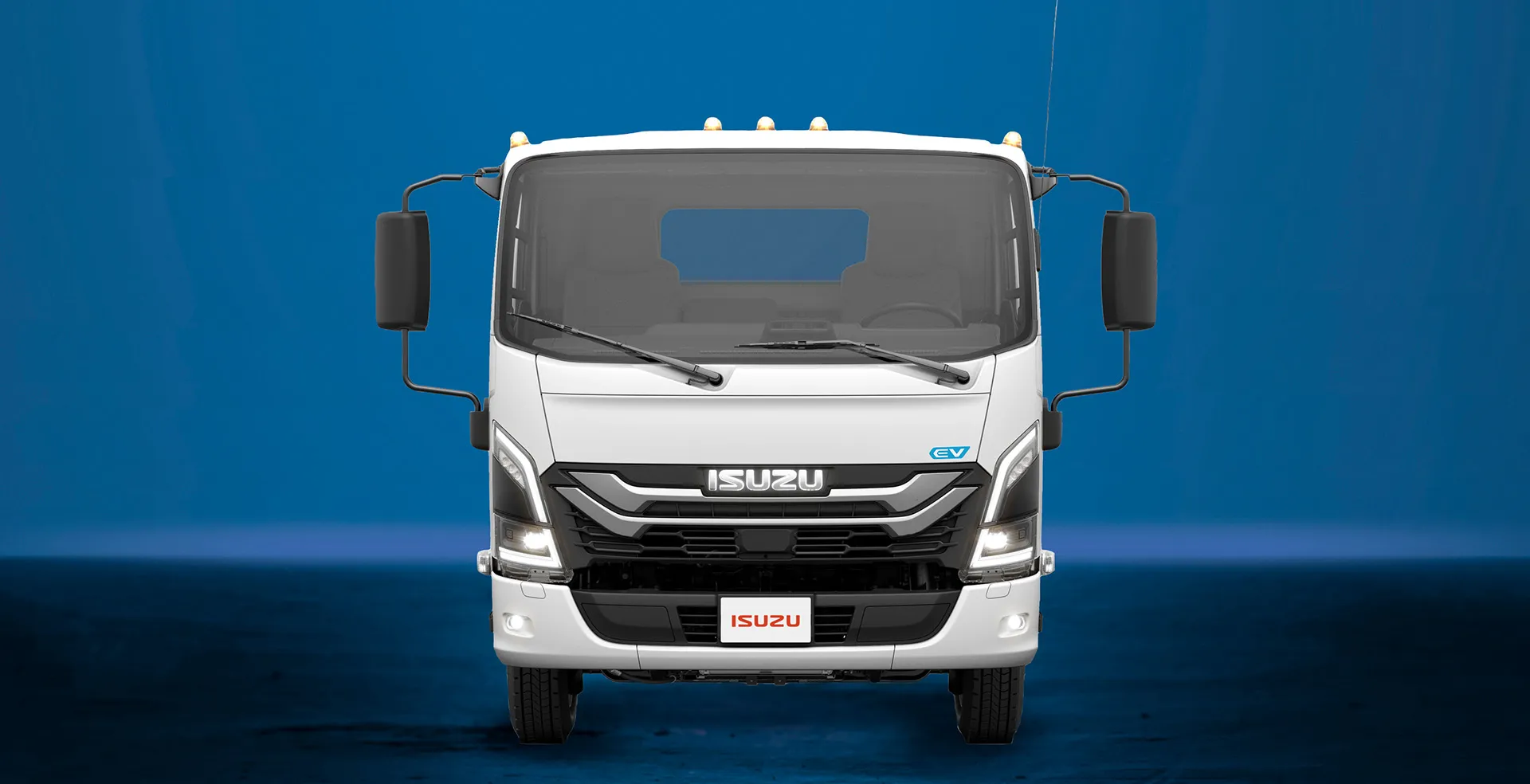 Front view of Isuzu NRR EV